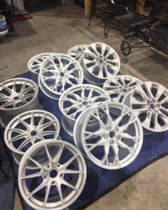 Preparing Alloy Wheels for Powder Coating in new orleans - armadillo automotive